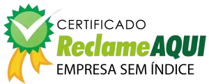 Selo de reputação Ótimo no Reclame Aqui